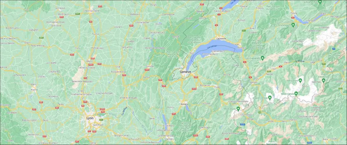 carte haute savoie
